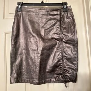 Zara Metallic gray Pencil Skirt size L